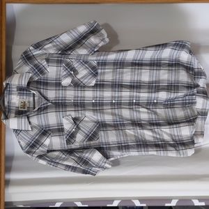 Short sleeve plaid shirt